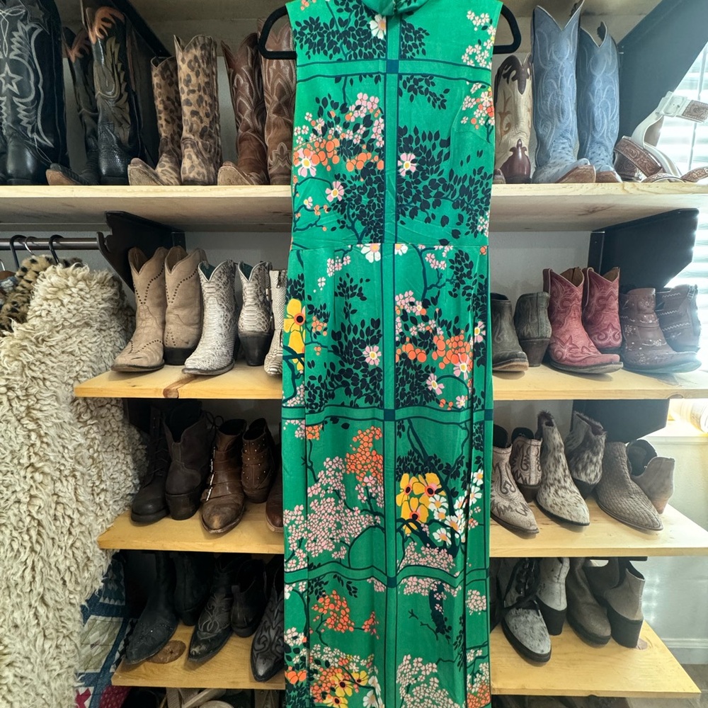 Vintage Floral Maxi Dress